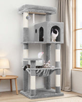 Globlazer Cat Tree Tower 53in height for indoor cats' climbing and exercise.