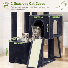 Globlazer cat tree two spacious condos for big cats