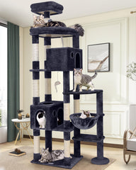 Globlazer Giant Cat Tree with two condos offering privacy for large cats