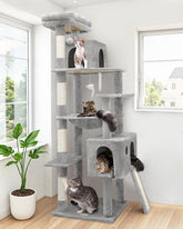 Globlazer 70-inch cat tree hammock offering a cozy lounging spot for adult cats