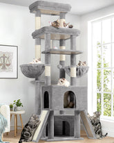 Globlazer 78 inch cat tree top platform provides elevated view for large cats