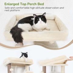 Globlazer cat tree sisal posts give durable scratching surfaces to protect furniture.