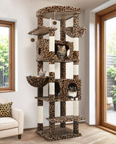 Globlazer S74 leopard top perch provides elevated viewing for curious cats.