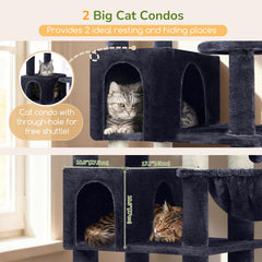 Globlazer S82 hanging baskets create cozy spots for multiple cats to nap.