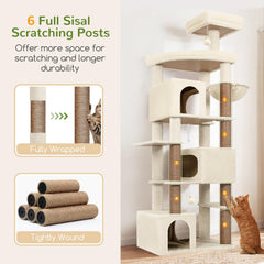 Globlazer six sisal posts create rich scratching surfaces
