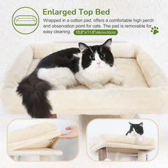Globlazer top padded perch bed offers a comfortable view and resting spot.