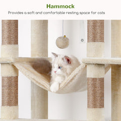 Globlazer XXL cat tree top platforms offer high viewing perches for curious cats.