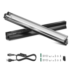 GlowUp 24W T5 UVB kit with hood for reliable reptile UVB exposure.