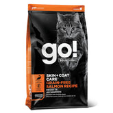 Go! Solutions Skin Coat Care Salmon Recipe bag highlighting omega-3 rich ingredients for a shiny coat