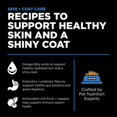 Go! Solutions Skin + Coat ingredients: flaxseed and chicken fat close-up.