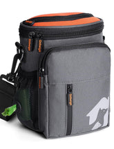 Gobeigo 8 cup treat pouch gray top view showing accessible treats