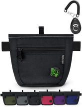 Gobeigo dog treat pouch with magnetic closure preventing spills during walks.