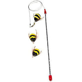 GoCat Da Bee teaser wand with glitter wand promotes interactive play for cats.