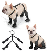 Gockeoz dog boots suspenders waterproof side view with durable paw protection.