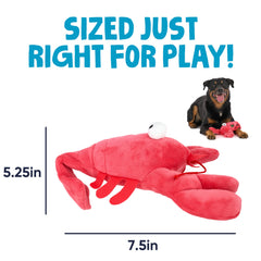 GoDog Action Plush Lobster chew-guard reinforced seams resist rough play.