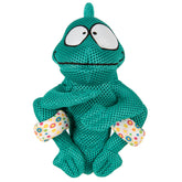 GoDog Amphibianz chameleon teal toy for outdoor play and squeaky fun.