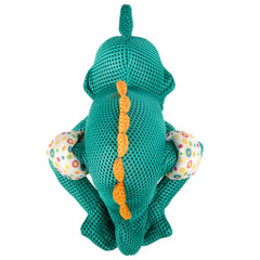 GoDog Amphibianz chameleon teal toy in a tug-ready pose for interactive play.