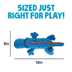 goDog Gators durable quilted mesh fabric supports longer-lasting plush play.
