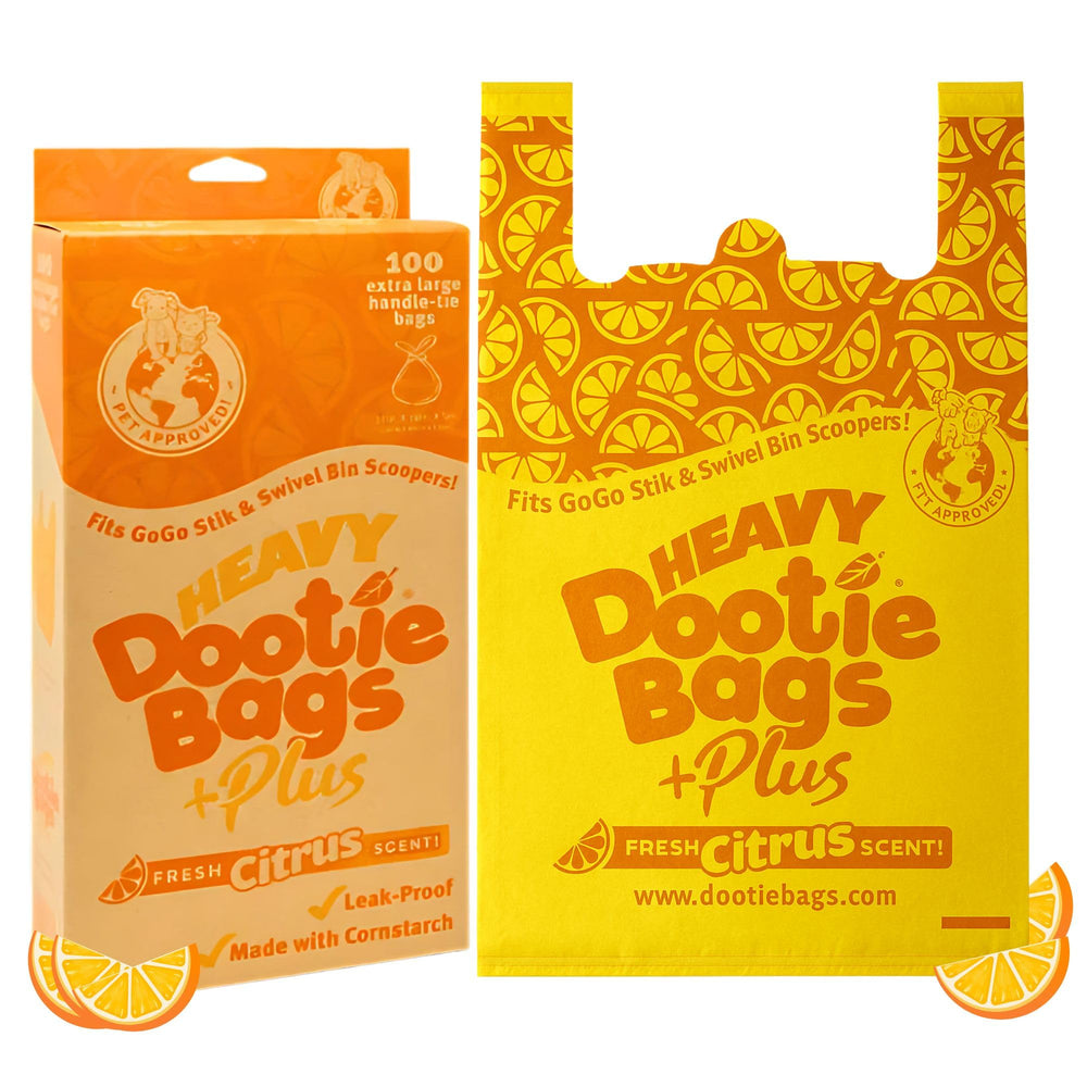 GoGo Stik Heavy Dootie Bags dispenser box for quick, mess-free disposal