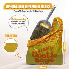 GoGo Stik Heavy Dootie Bags are leak-proof and thick for secure containment