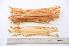 GOGO Turkey Tendon Strips texture-closeup: natural chew surface enjoyed by dogs.