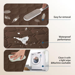 Gogobunny dark chocolate fabric blends with decor while shielding surfaces.