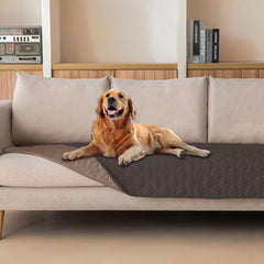 Gogobunny waterproof dog blanket double-sided protects furniture from spills and accidents.