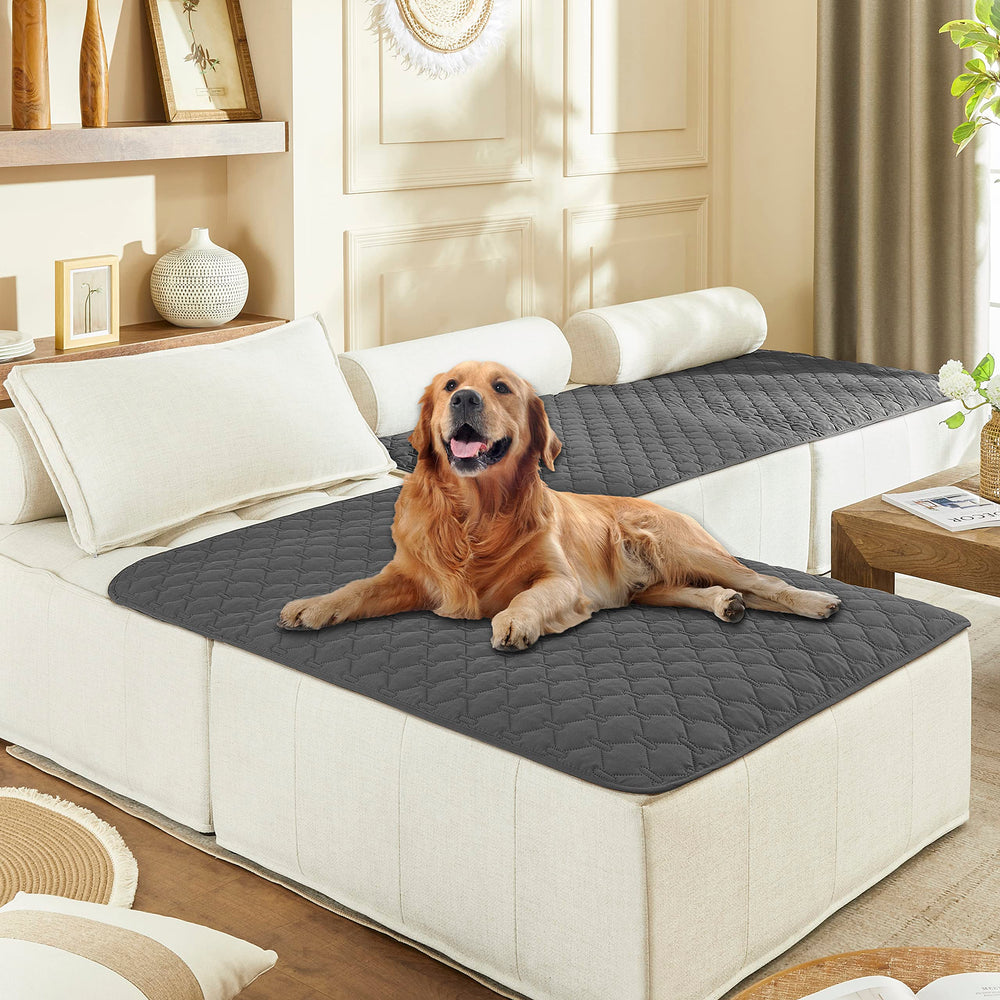 Gogobunny double-sided waterproof bed cover protects furniture from spills.