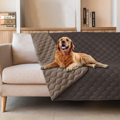 gogobunny double-sided waterproof blanket with plaid pattern protects furniture from spills
