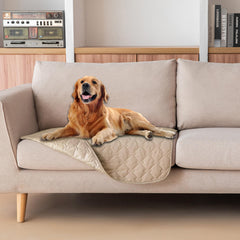 Gogobunny waterproof pet blanket front view protects furniture from spills and accidents