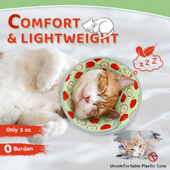 GoGoPaw adjustable cat cone with buckle and Velcro for secure fit