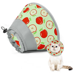 GoGoPaw cat cone soft apple red small prevents licking while eating