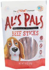 Gold Rush Farms AL's Pals Beef Sticks bag showing all-natural ingredients for a tasty reward.