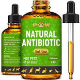 Golden Paw herbal antibiotics for dogs and cats in a liquid bottle for easy dosing.