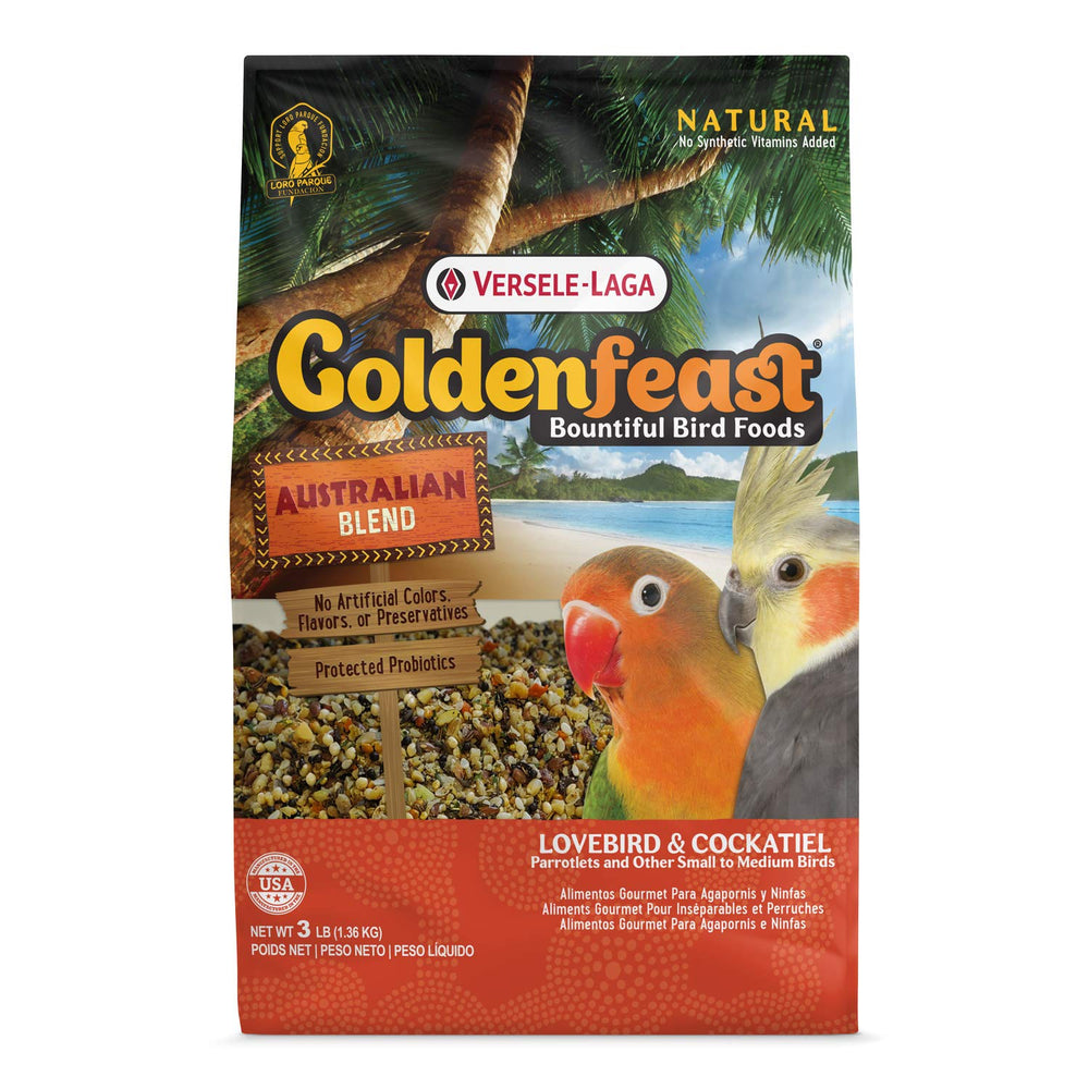 Goldenfeast VL Australian Blend 3 lb bag foraging enrichment for small parrots