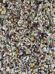 Goldenfeast VL Patagonian Blend bag shown with natural ingredients for enrichment and variety