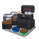 Goloni dog travel bag under-seat view, ideal for airline travel with pets.