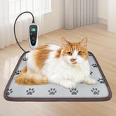 GOLOPET 18x18 cat heating pad with paw print design for cozy warmth.