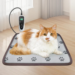 GOLOPET 18x18 cat heating pad with paw print design for cozy warmth.