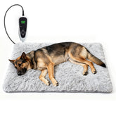 GOLOPET dog heating pad with thermostat switch for adjustable warmth.