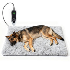 GOLOPET dog heating pad with thermostat switch for adjustable warmth.