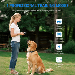Gomehone dog collar training modes provide adjustable feedback for obedience.