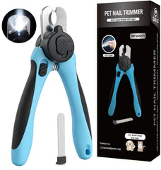 Gonicc LED pet nail clippers with light-up guide for precise trimming on small dogs and cats.