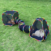 GONPETGP outdoor cat enclosure tent showing roomy outdoor play area