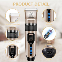 Gooad low-noise design helps keep pets calm during grooming.