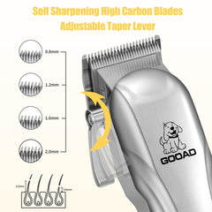 Gooad low-noise design keeps pets calm during grooming sessions