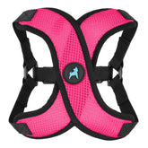 Gooby Comfort X Step in Lite harness front view in pink for a secure, choke-free walk.