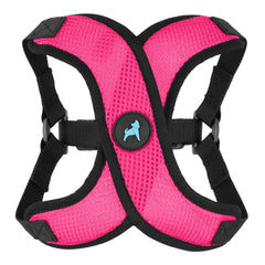 Gooby Comfort X Step in Lite harness front view in pink for a secure, choke-free walk.