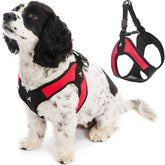 Gooby Escape Free Easy Fit Harness in red, medium, front view for secure escape-free design