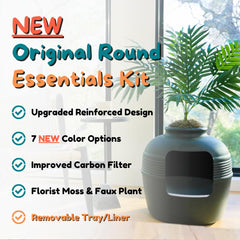 Good Pet Stuff Hidden Litter Box Planter—carbon filter close-up emphasizes odor control in stylish décor